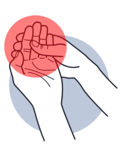 Action Rehab hand pain perimenopaus hand health graphic